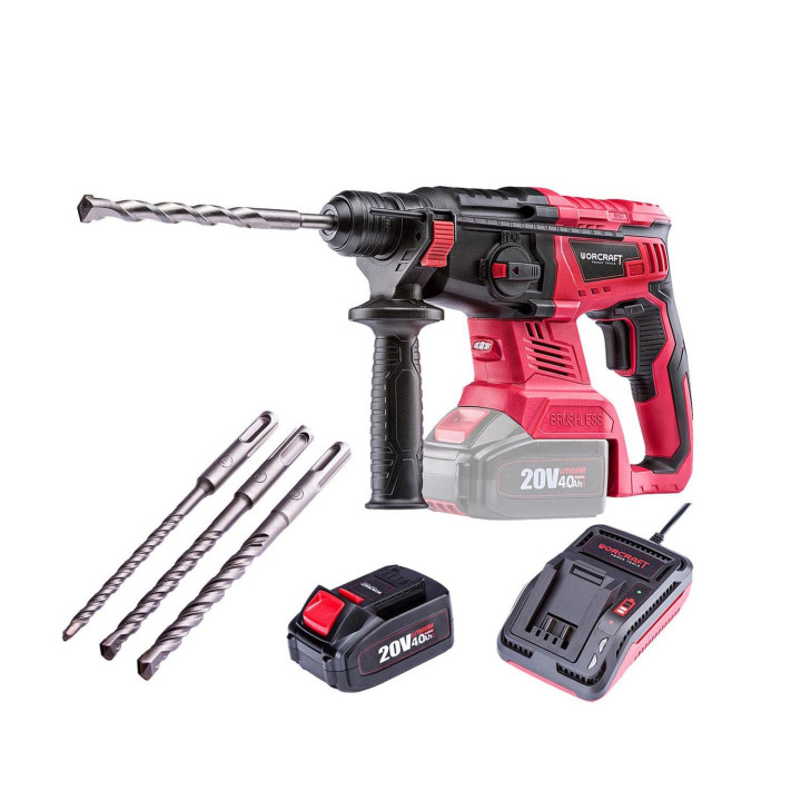 Coffret marteau perforateur sans fil - WORCRAFT - CRH-S20LIBAM