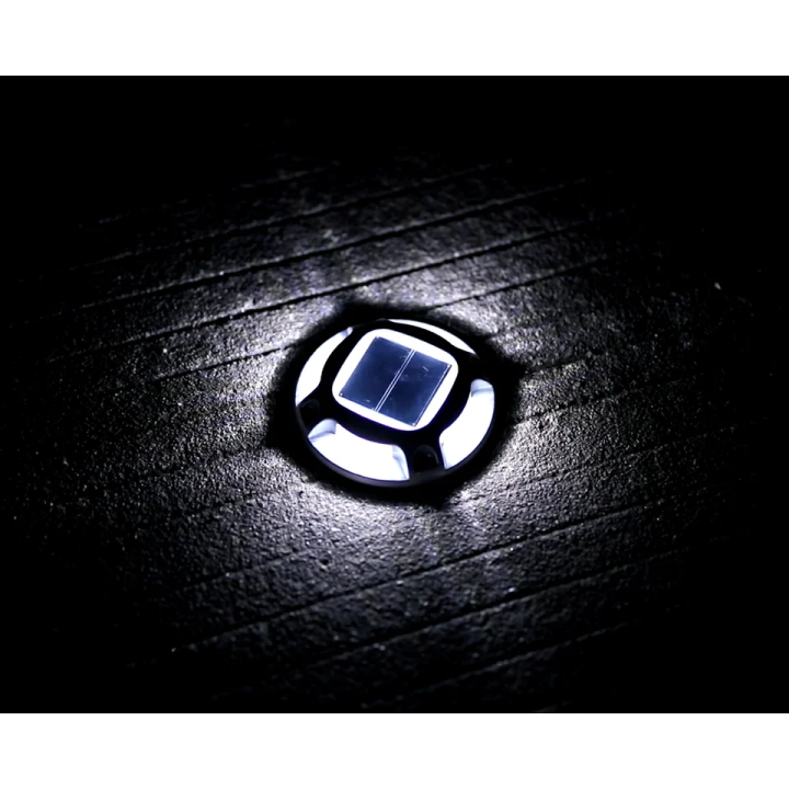 Lot de 4 pavés solaires LED - Éclairage extérieur étanche - CDN-KF05B