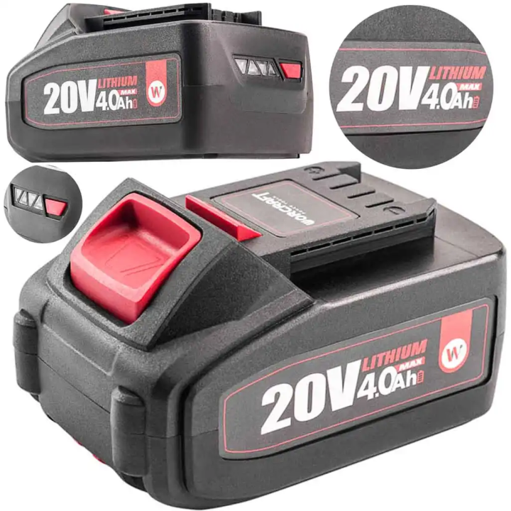 Batterie 20V Li-ion 4.0Ah - WORCRAFT - CLB-20V-4.0